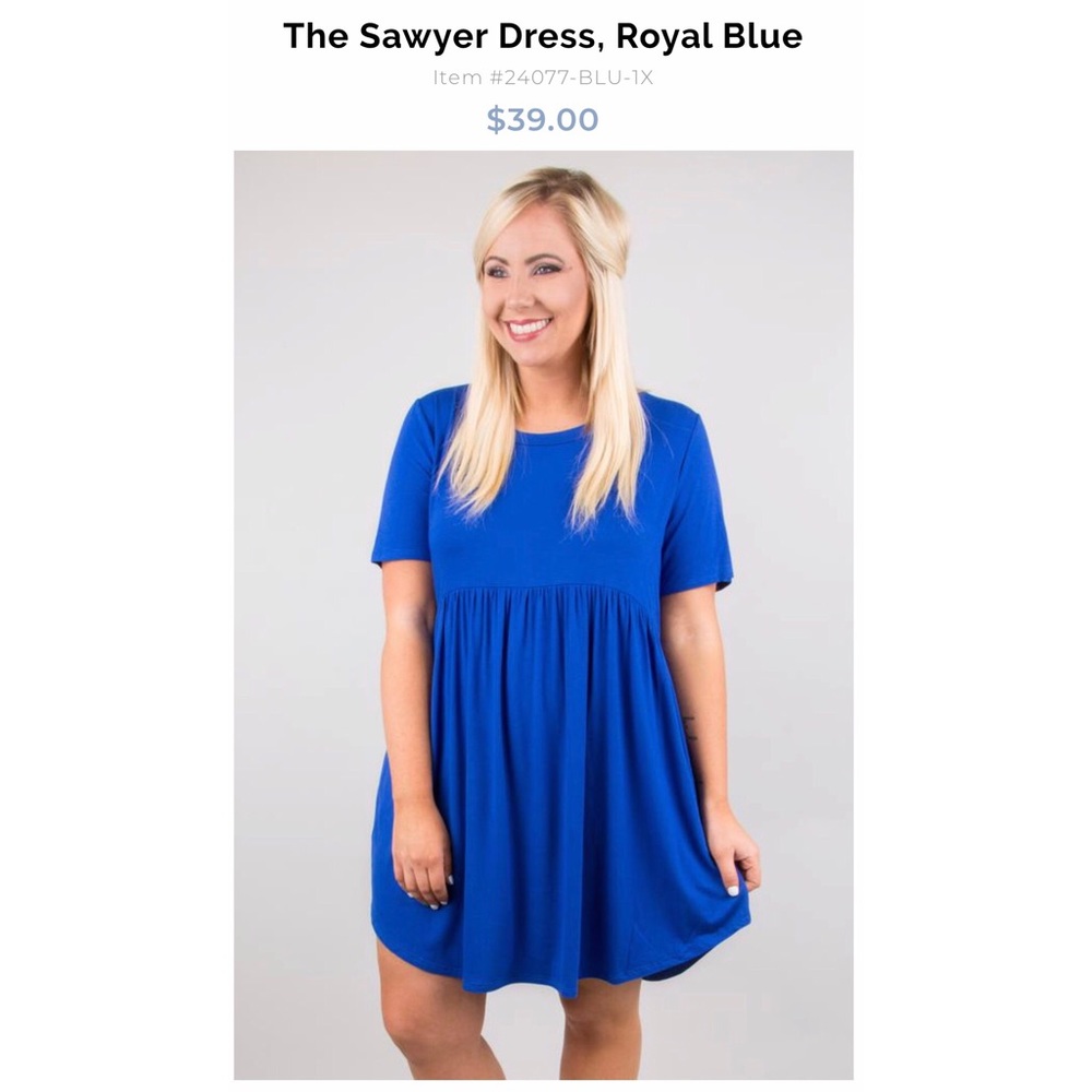 The Sawyer Dress, Royal Blue